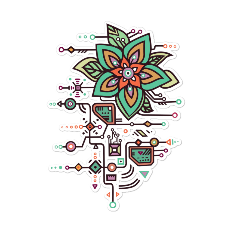 Flower Algorithm Sticker | Artistshot