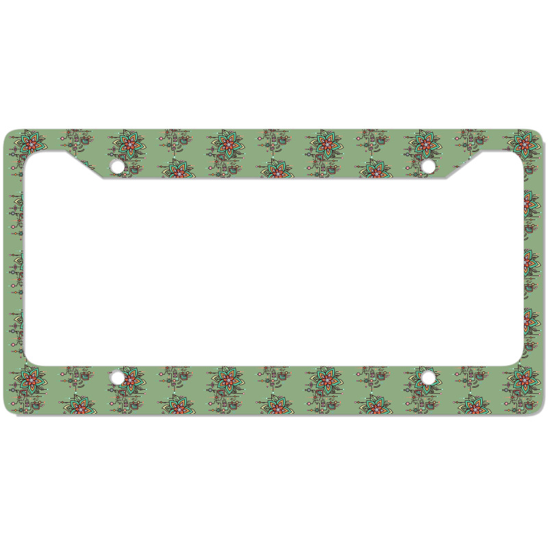 Flower Algorithm License Plate Frame | Artistshot