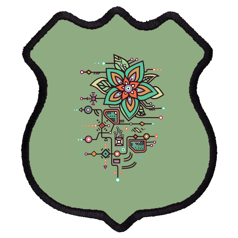 Flower Algorithm Shield Patch | Artistshot