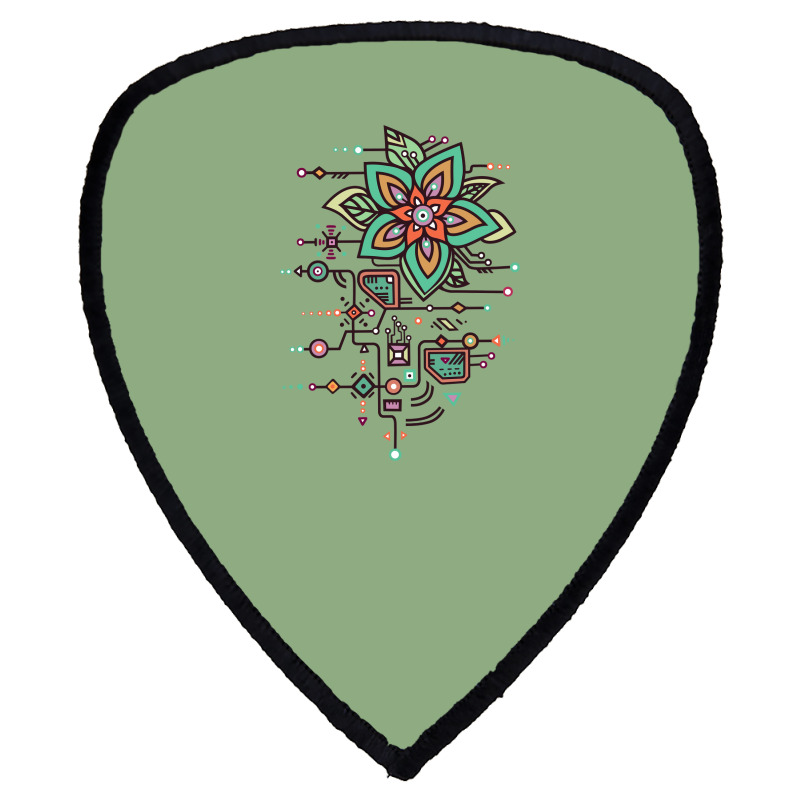 Flower Algorithm Shield S Patch | Artistshot