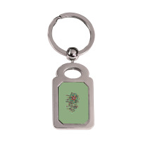 Flower Algorithm Silver Rectangle Keychain | Artistshot