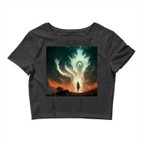 Blood Born Traveler Giant Wind Magic Poster Crop Top | Artistshot