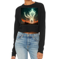 Blood Born Traveler Giant Wind Magic Poster Cropped Sweater | Artistshot