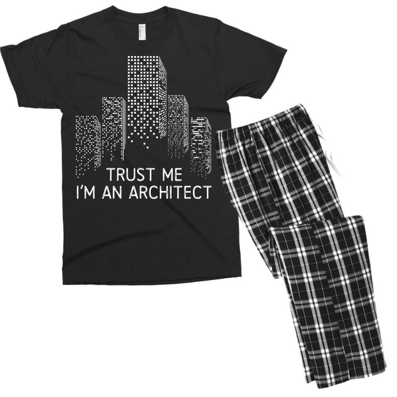 Trust Me Im An Architect Red Men's T-shirt Pajama Set | Artistshot