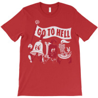 Go To Hell   Vintage Distressed Creepy Cute Goth Cartoon   Exorcise T-shirt | Artistshot