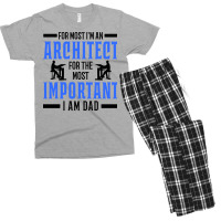 Architect Dad Interior Designer Gift Men's T-shirt Pajama Set | Artistshot