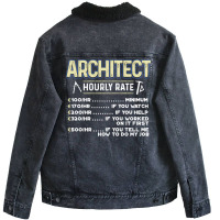 Architect Funny Yellow Unisex Sherpa-lined Denim Jacket | Artistshot