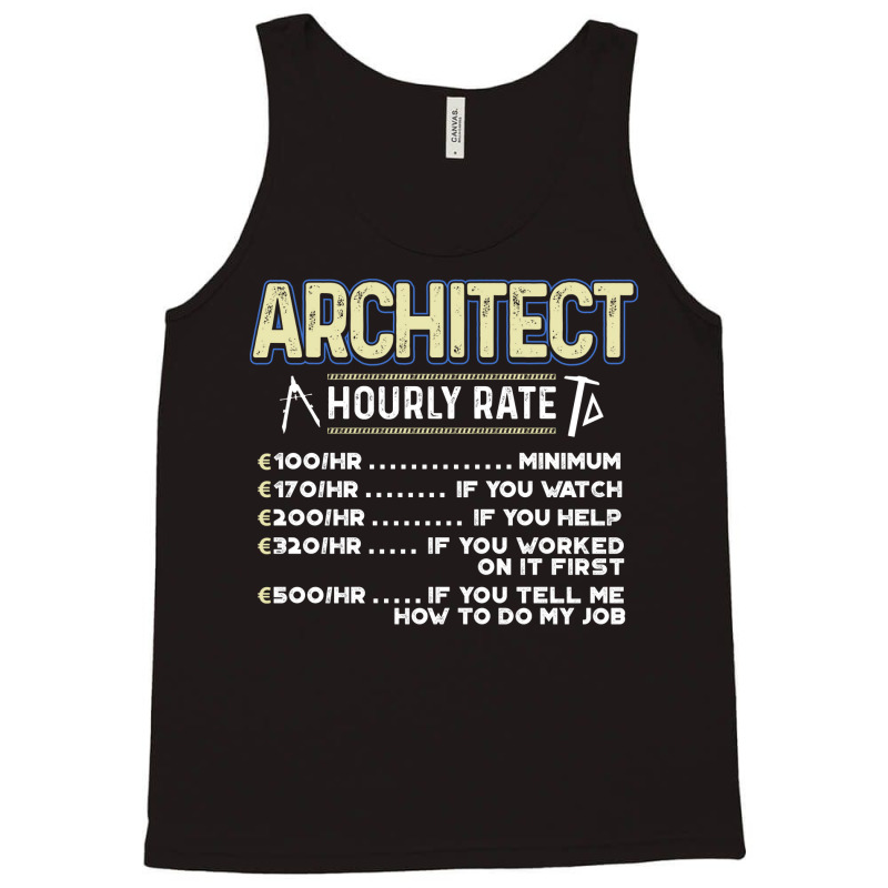 Architect Funny Yellow Tank Top | Artistshot