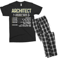 Architect Funny Yellow Men's T-shirt Pajama Set | Artistshot