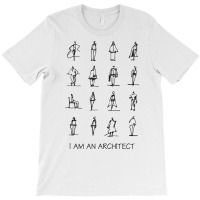 I Am An Architect People Sketches Black Green T-shirt | Artistshot