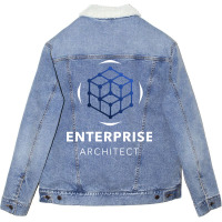 Be A Proud Enterprise Architect Retro Unisex Sherpa-lined Denim Jacket | Artistshot