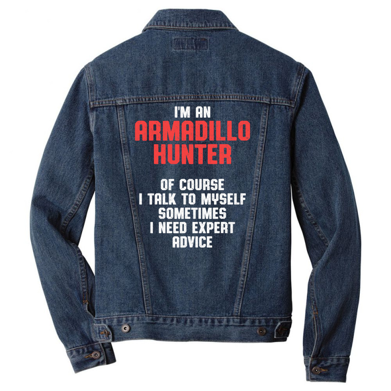 Armadillo Hunting Season Talk Funny Men Denim Jacket | Artistshot