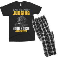 Im Silently Judging Your House Funny Architect Vintage Men's T-shirt Pajama Set | Artistshot