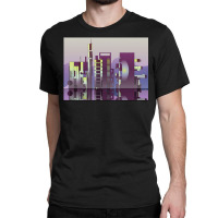 Future Cityscape Love Classic T-shirt | Artistshot