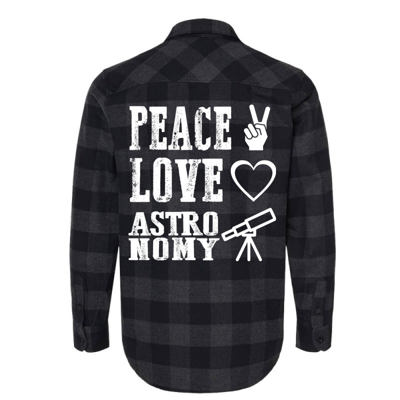 Peace Love Astronomy Stars Flannel Shirt | Artistshot