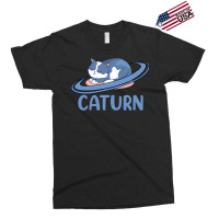 Caturn Sleeping Cat On Planet Saturn Astronomy Exclusive T-shirt | Artistshot