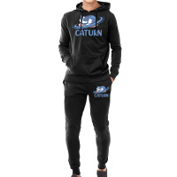 Caturn Sleeping Cat On Planet Saturn Astronomy Hoodie & Jogger Set | Artistshot