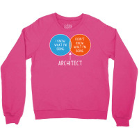 Architect I Dont Know What Im Doing Twocolor Diagram Girl Crewneck Sweatshirt | Artistshot