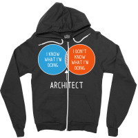 Architect I Dont Know What Im Doing Twocolor Diagram Girl Zipper Hoodie | Artistshot