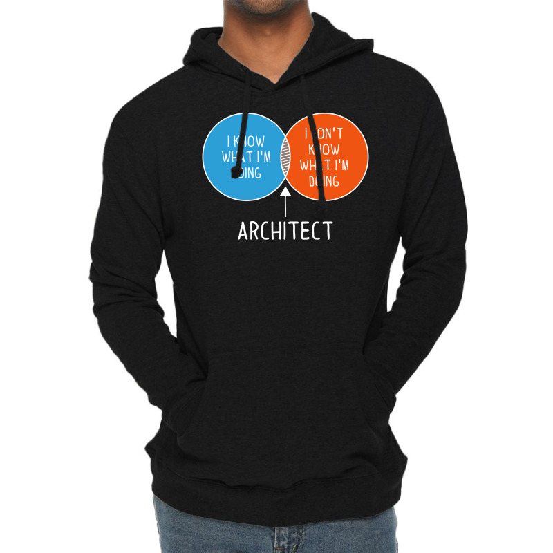 Architect I Dont Know What Im Doing Twocolor Diagram Girl Lightweight Hoodie | Artistshot