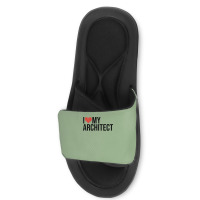 Architect Wife Husband Gifts For Her Girl Slide Sandal | Artistshot