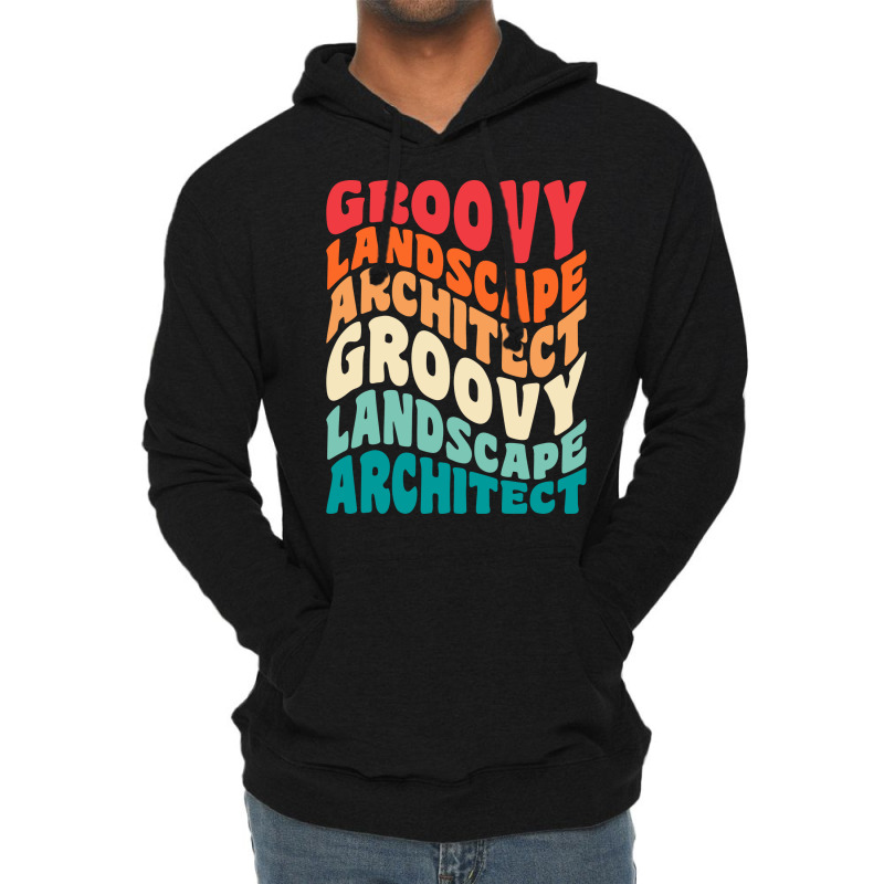 Groovy Landscape Architect Vintage Retro 60s 70s 80s Vibes Retro Lightweight Hoodie | Artistshot