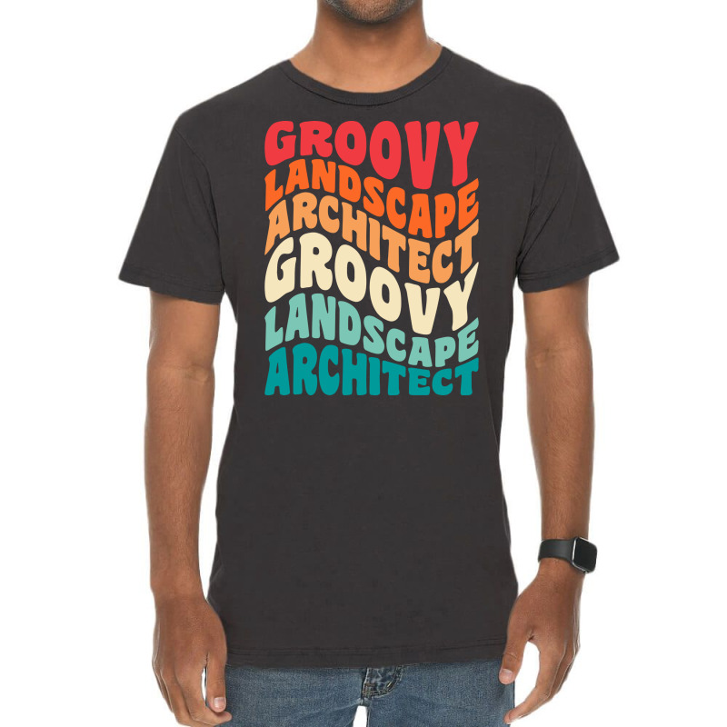 Groovy Landscape Architect Vintage Retro 60s 70s 80s Vibes Retro Vintage T-shirt | Artistshot