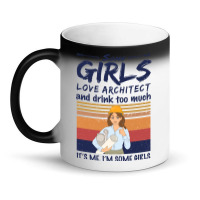 Some Girls Love Architect And Drink Too Much Vintage Nature Magic Mug | Artistshot