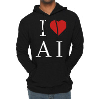 I Love Ai Lightweight Hoodie | Artistshot