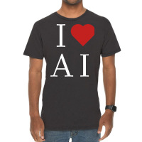 I Love Ai Vintage T-shirt | Artistshot