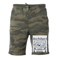 Architect Travel Vintage Fleece Short | Artistshot