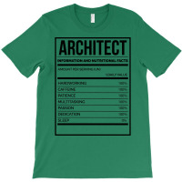 Awesome And Funny Nutrition Label Architect Architects Architecture Sa T-shirt | Artistshot