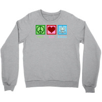 Peace Love Robotics Crewneck Sweatshirt | Artistshot