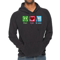 Peace Love Robotics Vintage Hoodie | Artistshot