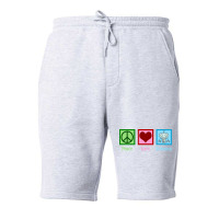 Peace Love Robotics Fleece Short | Artistshot