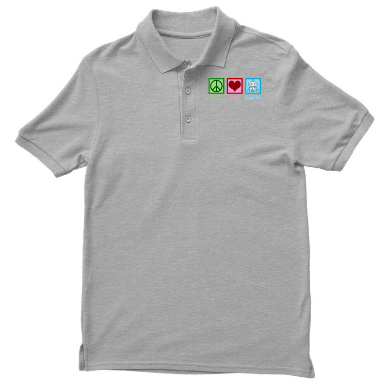 Peace Love Robotics Men's Polo Shirt | Artistshot