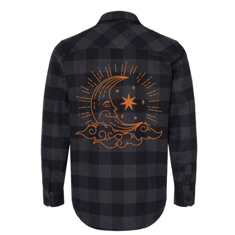 Celestial Moon Nostalgia Flannel Shirt | Artistshot