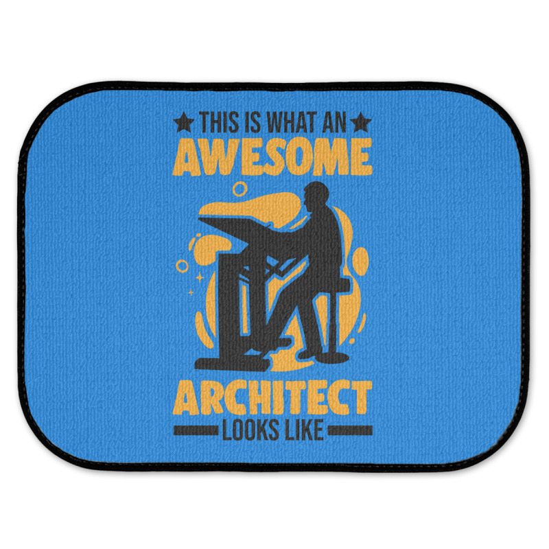 Architect Awesome Architecture Girl Rear Car Mat | Artistshot