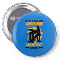 Architect Awesome Architecture Girl Pin-back Button | Artistshot