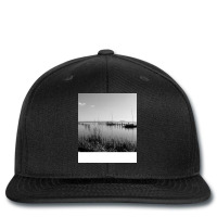 Black And White Landscape Blue Printed Hat | Artistshot