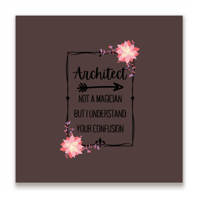 Architect Magician Blue Metal Print Square | Artistshot