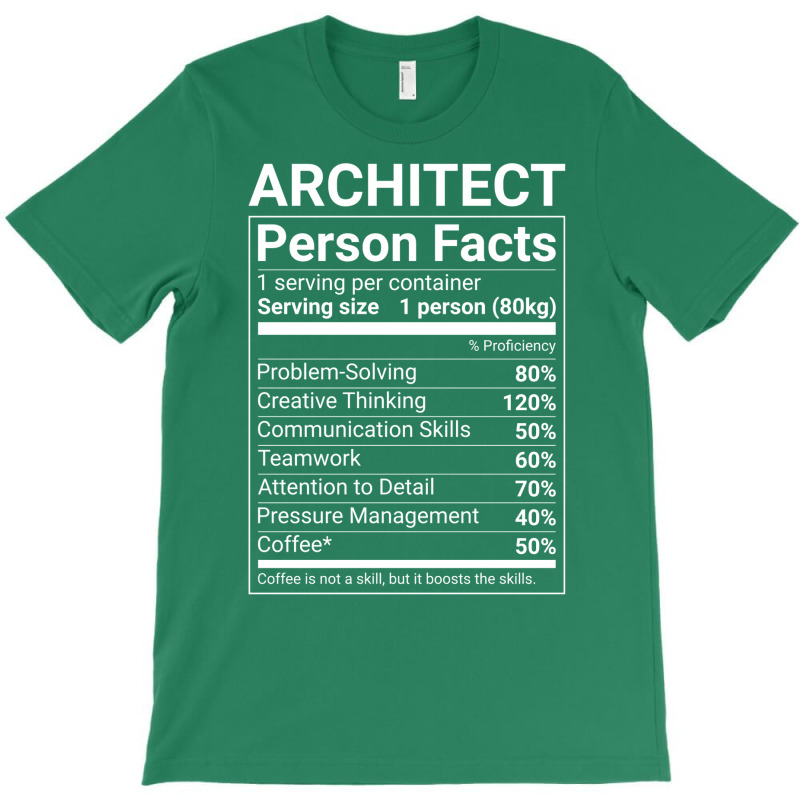 Funny Architect Person Facts White Text Cute T-shirt | Artistshot