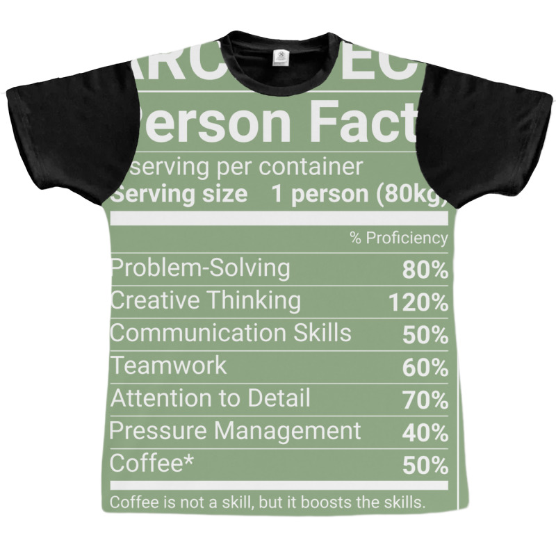 Funny Architect Person Facts White Text Cute Graphic T-shirt | Artistshot