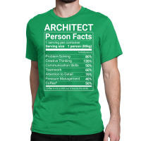 Funny Architect Person Facts White Text Cute Classic T-shirt | Artistshot