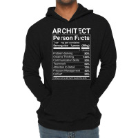 Funny Architect Person Facts White Text Cute Lightweight Hoodie | Artistshot