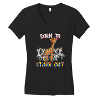 Autism Awareness Born To Stand Out Women's V-neck T-shirt | Artistshot