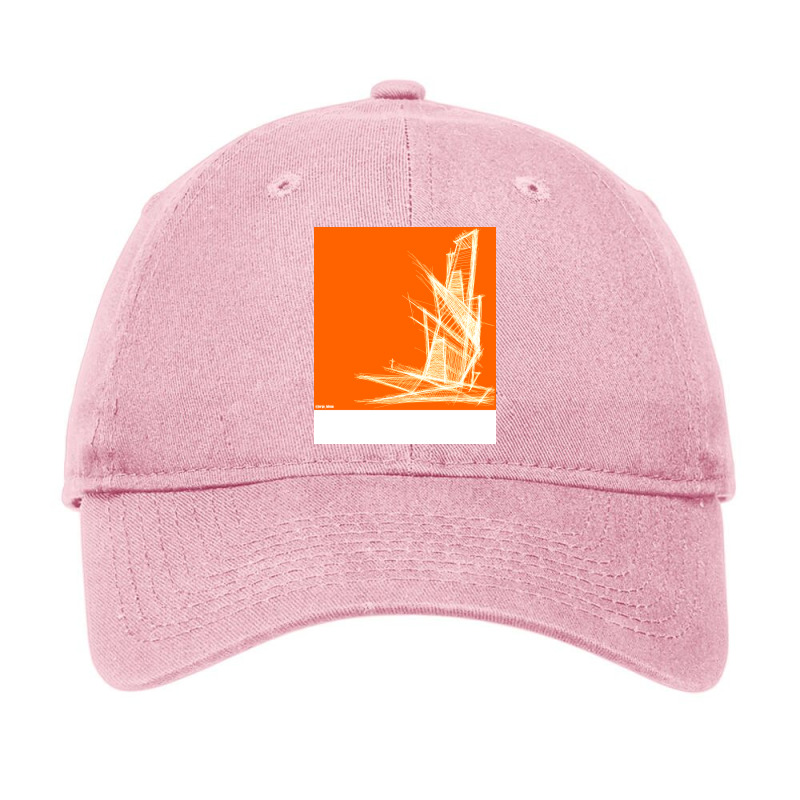 Architectural Sketch The Orange House Building Ecopop Hipster Adjustable Cap | Artistshot