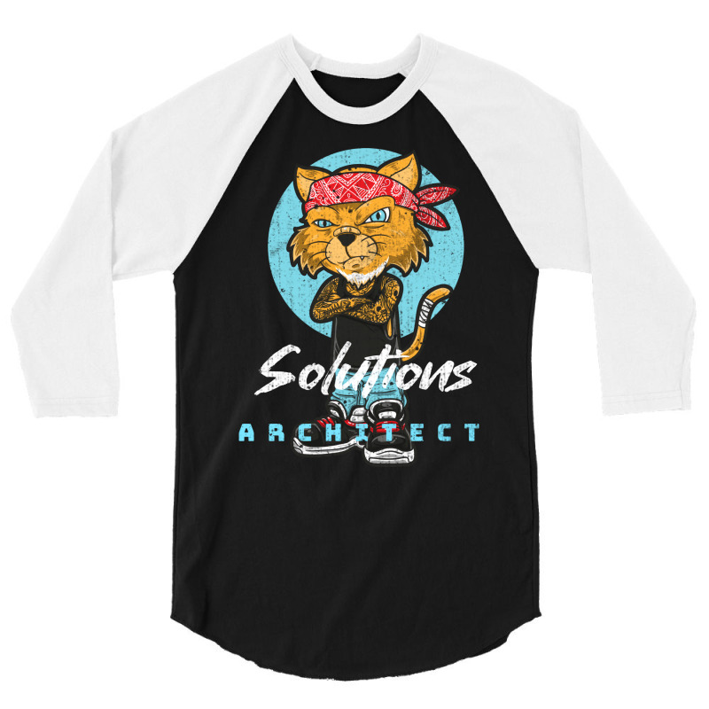 Proud Solutions Architect Red 3/4 Sleeve Shirt | Artistshot