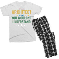 Its An Architect Thing Green Men's T-shirt Pajama Set | Artistshot