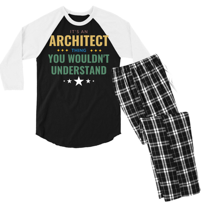 Its An Architect Thing Green Men's 3/4 Sleeve Pajama Set | Artistshot